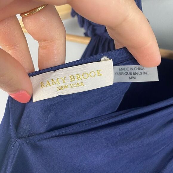 Ramy Brook Halter Style Mini Dress With Metallic Details - Picture 3 of 7